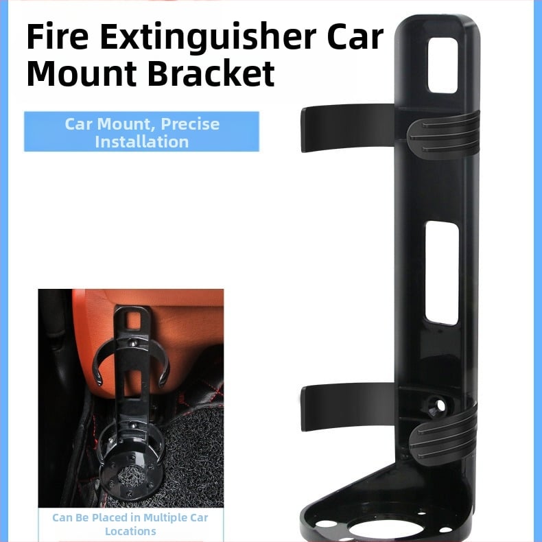 Automobiļa ugunsdzēšanas turētājs — Che Zhiqian, Materiāls: ABS, Modelis pj-23007-01; Dimensijas: ugunsdzēšanas turētājs (bez Velcro)