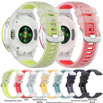 Brățară de înlocuire din silicon pentru Garmin Forerunner 245/255/645/570, 20/22 mm