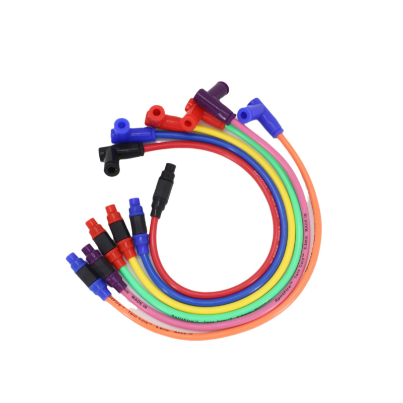 Motocikla modifikācijas augstsprieguma rezistīvais kabelis — pielāgošana pieejama; pielietojums: motocikls; modelis: Modificēts augstsprieguma kabelis; zīmols: Cits