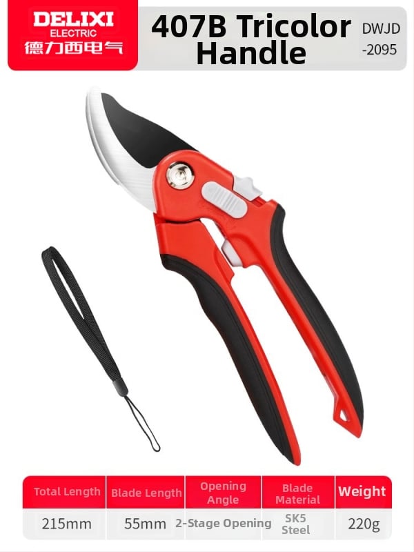 Delixi foarfecă de tăiat ramuri – puternică, pentru flori, ramuri și pomi fructiferi