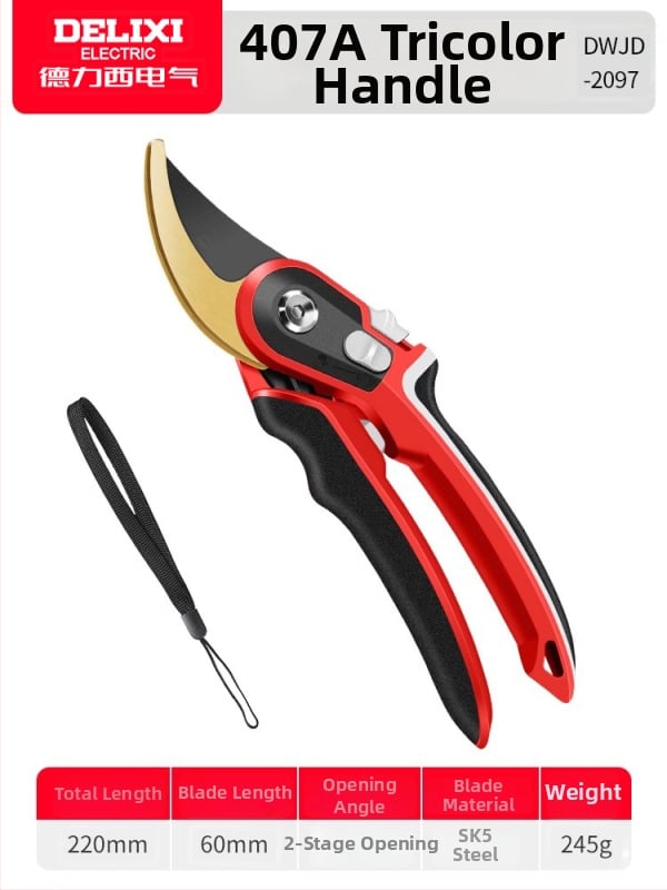 Delixi foarfecă de tăiat ramuri – puternică, pentru flori, ramuri și pomi fructiferi