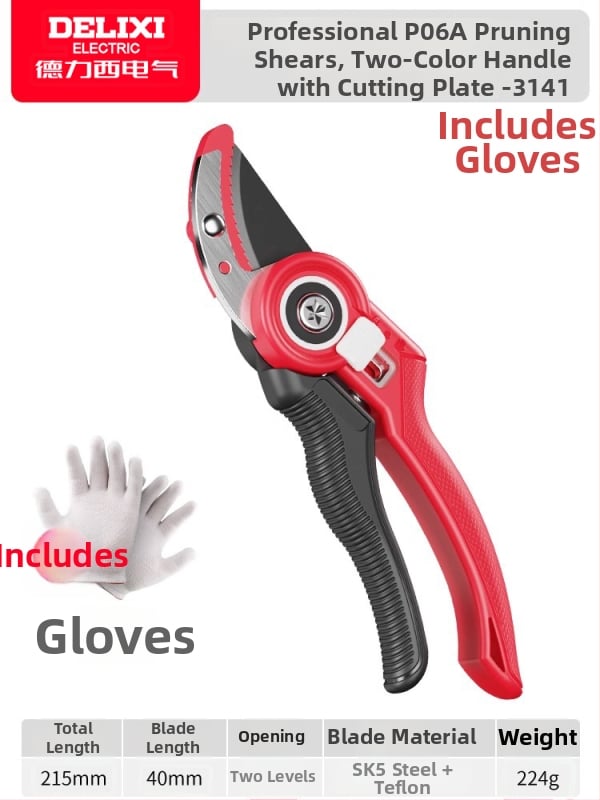 Delixi foarfecă de tăiat ramuri – puternică, pentru flori, ramuri și pomi fructiferi