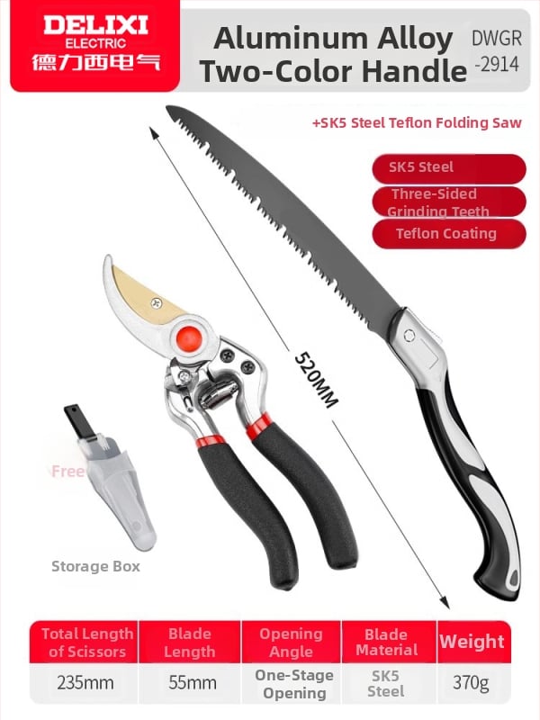 Delixi foarfecă de tăiat ramuri – puternică, pentru flori, ramuri și pomi fructiferi