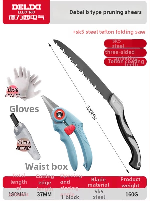 Delixi foarfecă de tăiat ramuri – puternică, pentru flori, ramuri și pomi fructiferi