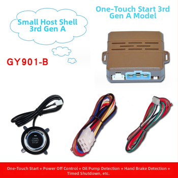 Yuguangda 3. paaudzes A auto attālinātā iedarbināšanas sistēma — vienas pogas iedarbināšana, attālinātais iedarbinājums ar oriģinālo auto tālvadības pulti, barošanas izslēgšana, rokas bremze (visiem modeļiem)