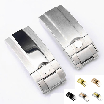 Ruiyi неръждаема стомана: часовникова катарама, сгъващ се заключващ механизъм, защитна катарама, съвместима с Rolex Daytona, Submariner, Yacht-Master – пролет 2024