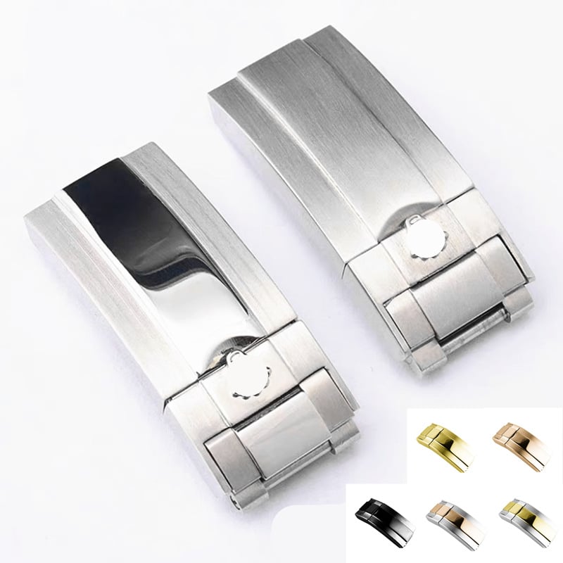 Ruiyi неръждаема стомана: часовникова катарама, сгъващ се заключващ механизъм, защитна катарама, съвместима с Rolex Daytona, Submariner, Yacht-Master – пролет 2024