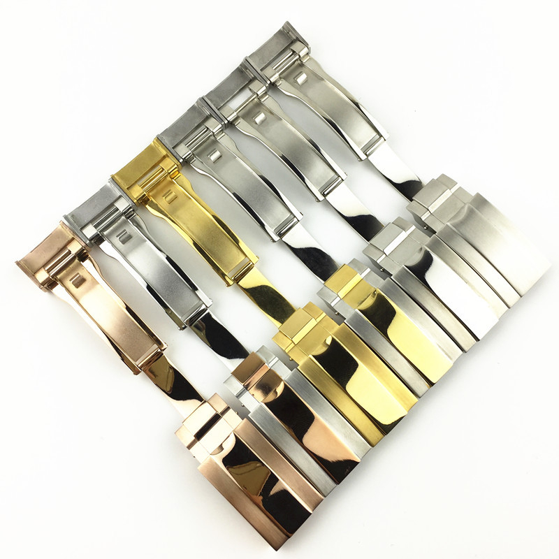 Ruiyi неръждаема стомана: часовникова катарама, сгъващ се заключващ механизъм, защитна катарама, съвместима с Rolex Daytona, Submariner, Yacht-Master – пролет 2024