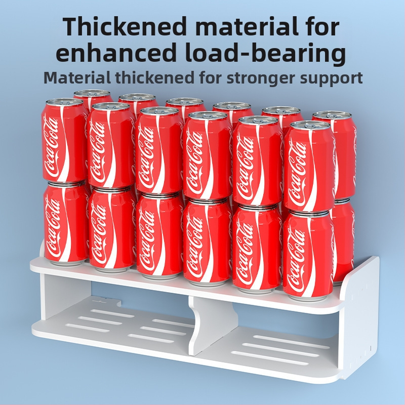 Стелаж за рутер и сет‑топ бокс – стенен монтаж, PVC, модел Uh, прост стил