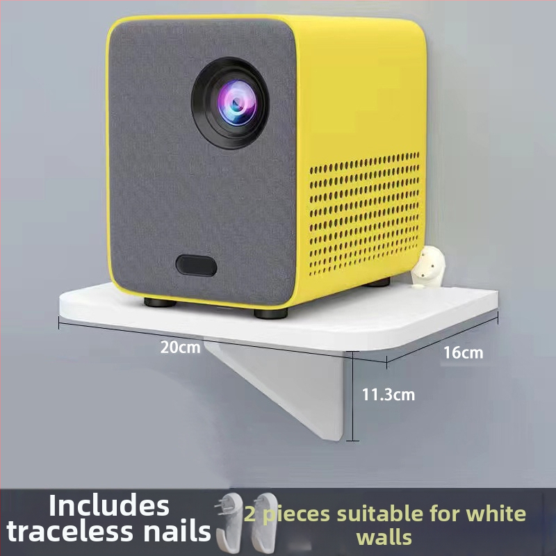 Стелаж за рутер и сет‑топ бокс – стенен монтаж, PVC, модел Uh, прост стил