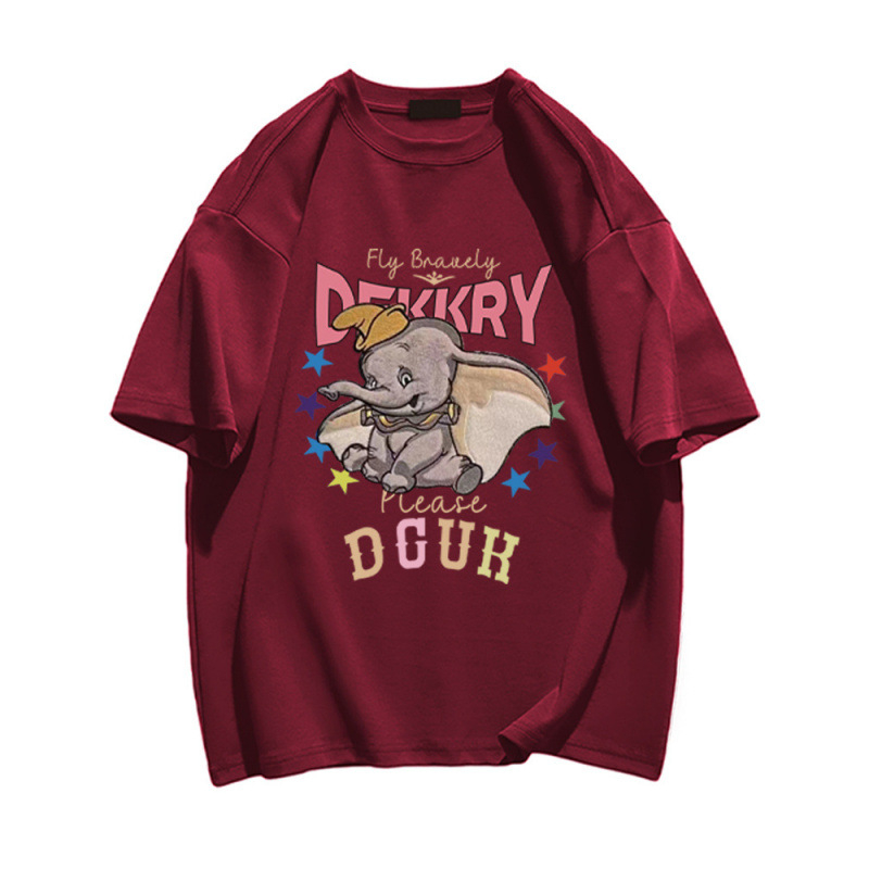 Тениска с къс ръкав, аниме принт, свободна кройка, памук 95%+, кръгла яка