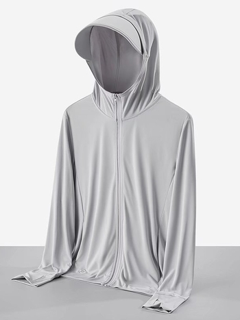 Uniszex kültéri szélkabát - könnyű, lélegző, UV-védelem UPF50+, kapucnis, poliészter