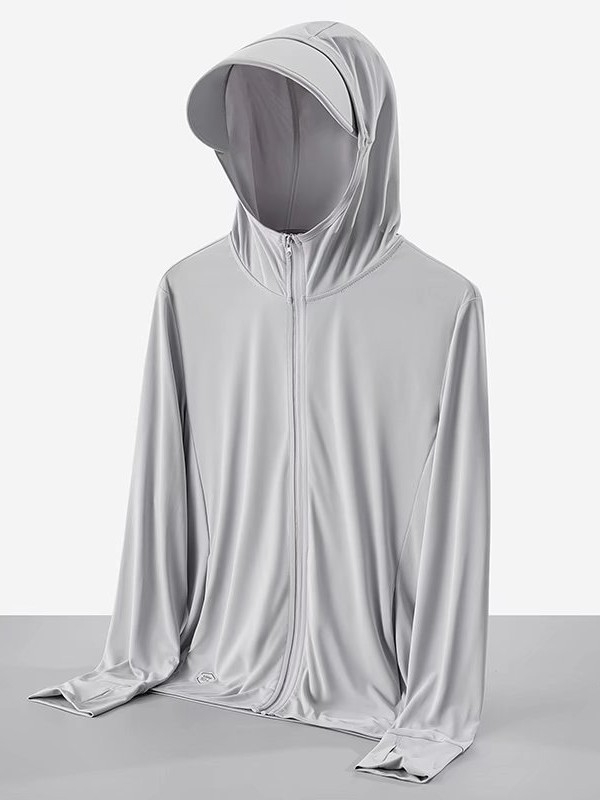 Uniszex kültéri szélkabát - könnyű, lélegző, UV-védelem UPF50+, kapucnis, poliészter