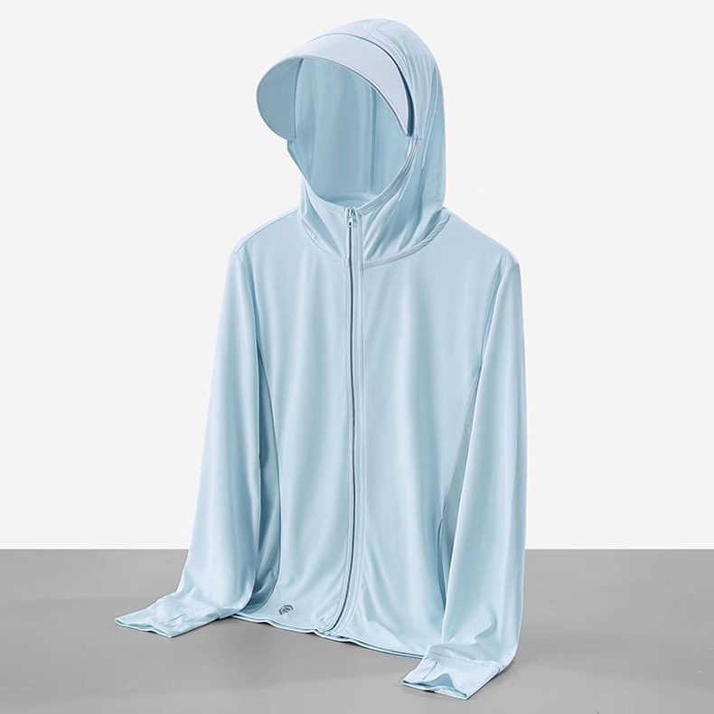Uniszex kültéri szélkabát - könnyű, lélegző, UV-védelem UPF50+, kapucnis, poliészter