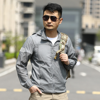 Nylon anyagú kapucnis szélvédő dzseki, gyorsan száradó, lélegző, vízálló