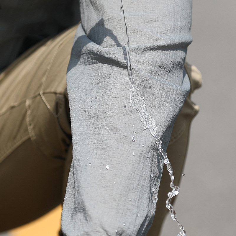 Nylon anyagú kapucnis szélvédő dzseki, gyorsan száradó, lélegző, vízálló