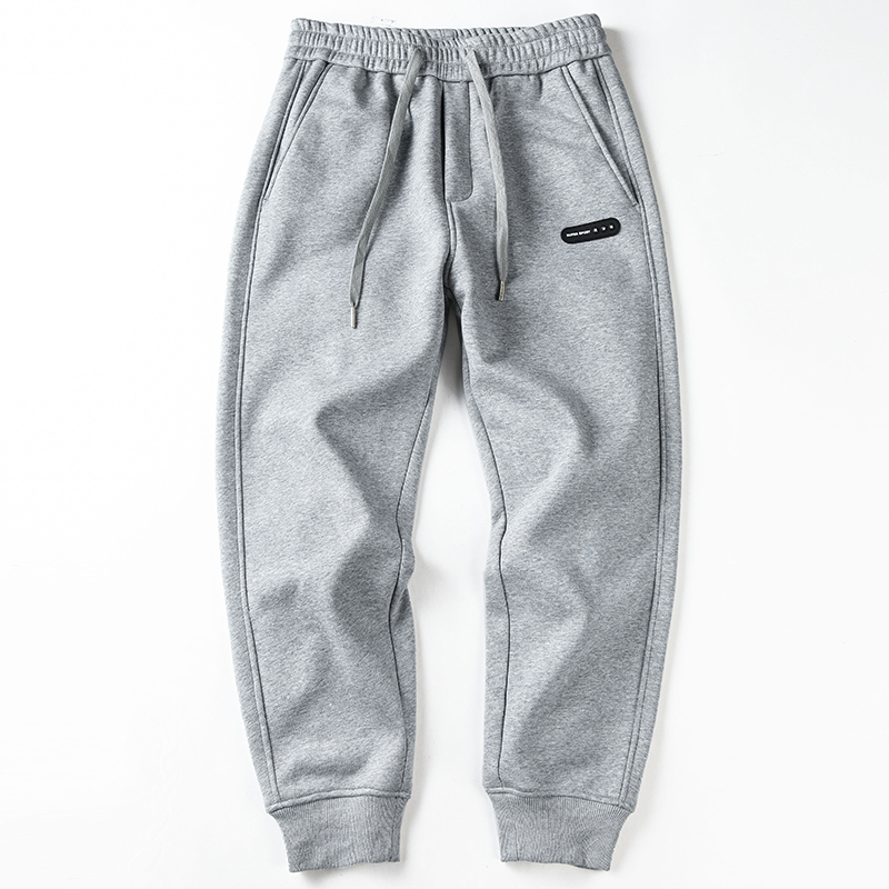 Férfi casual nadrág egyenes szabású, középmagasságú, hosszú (63,1% pamut)