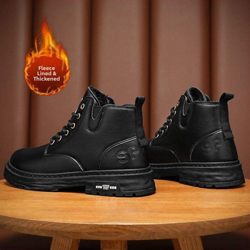 Vīriešu Martin zābaki – augsts tops, ikdienas stila, ūdensizturīgi, viegli un izturīgi, augšējā daļa no mikrošķiedras ādas un gumijas zole