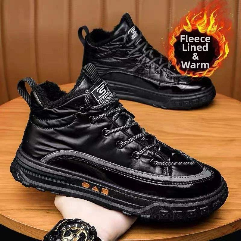 Vīriešu Martin zābaki – augsts tops, ikdienas stila, ūdensizturīgi, viegli un izturīgi, augšējā daļa no mikrošķiedras ādas un gumijas zole