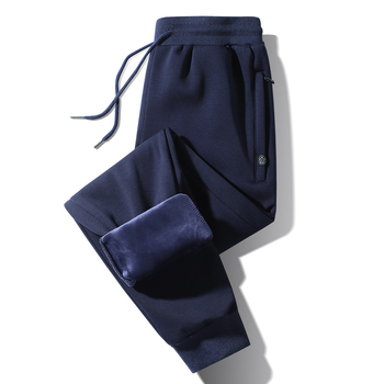 Férfi egyenes szabású pamut-nem elasztán 95%/5%, középtalpas derék, mindennapi stílus, 2025 téli