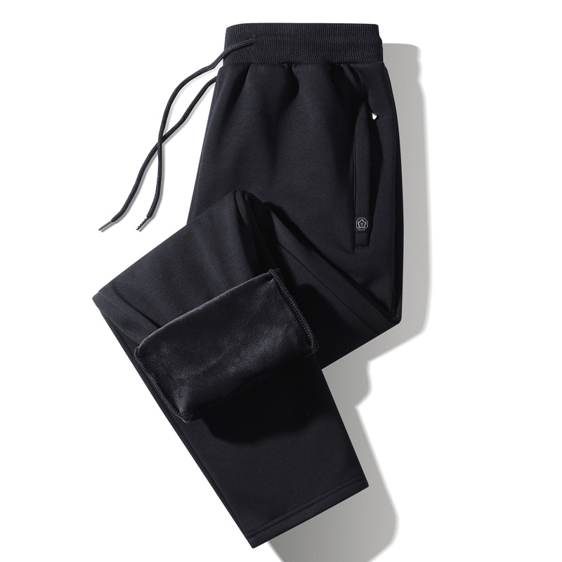 Férfi egyenes szabású pamut-nem elasztán 95%/5%, középtalpas derék, mindennapi stílus, 2025 téli