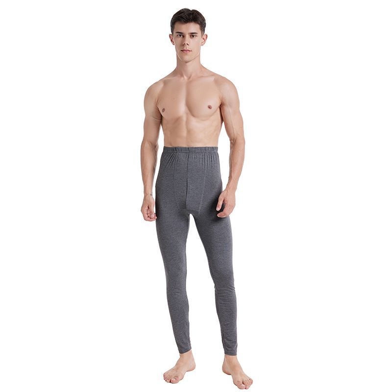 Muške modalne termalne hlače – srednja debljina, jednodijelne, jednobojne, 90–95% modal