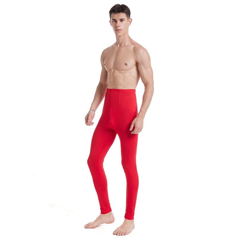 Muške modalne termalne hlače – srednja debljina, jednodijelne, jednobojne, 90–95% modal