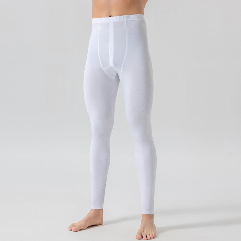 Muške modalne termalne hlače – srednja debljina, jednodijelne, jednobojne, 90–95% modal