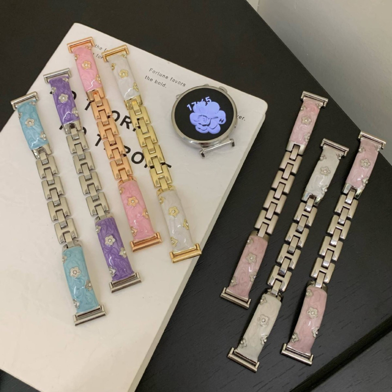 Bratara Flower Diamond Drip pentru Huawei – din aliaj de zinc, închidere buckle, compatibil cu Huawei Watch 8/9/GT5/GT4 și Watch4/3 Pro/Fit3, stil modern.