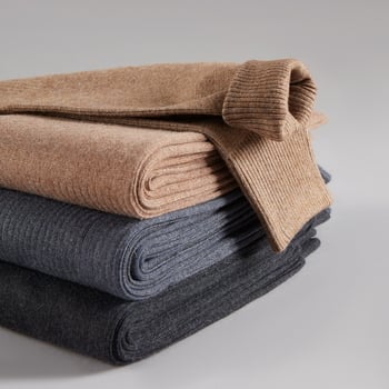 Unisex vunene hlače, visokoga pojasa, uski kroj, pletene prugaste, dvostruki sloj, srednja debljina, tople
