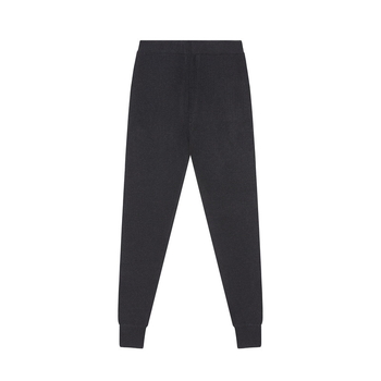 Unisex vunene hlače, visokoga pojasa, uski kroj, pletene prugaste, dvostruki sloj, srednja debljina, tople