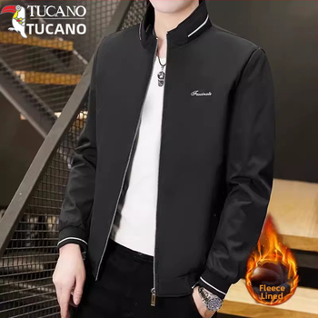 Woodpecker мъжко яке със стояща яка, подплата от флис, цип, зима, свободна кройка