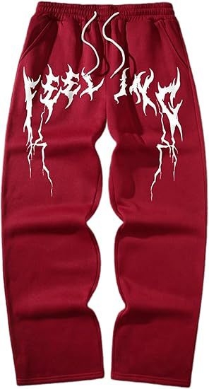 Casual fleece hlače, ravne krojenje, srednji pojas, zatvarač, Vinylon tkanina, otisnut uzorak, za proljeće i jesen