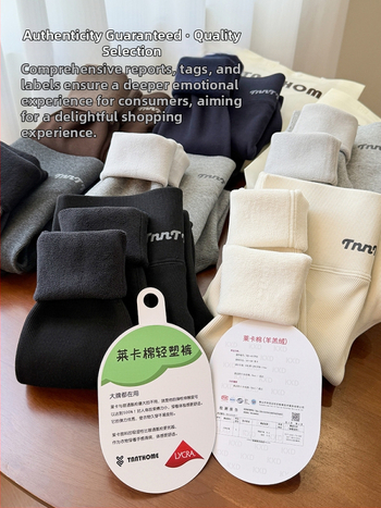 Naiste talveleggings - puuvill-Lycra segu, paks fleeces vooder, 9/10 pikkus, teksti muster 88082, põhikiht