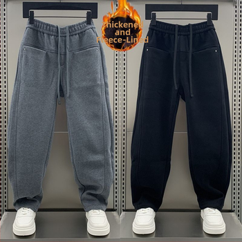 Egyenes szabású velveteen nadrág Cupro rostból, fleece belsővel, téli 2024