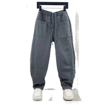 Egyenes szabású velveteen nadrág Cupro rostból, fleece belsővel, téli 2024