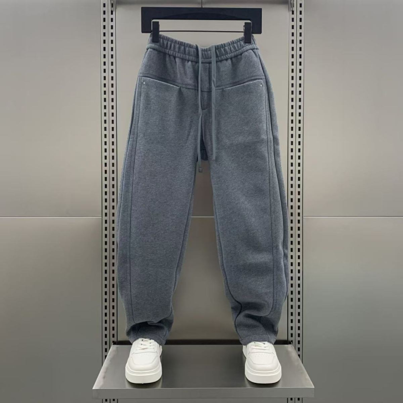 Egyenes szabású velveteen nadrág Cupro rostból, fleece belsővel, téli 2024