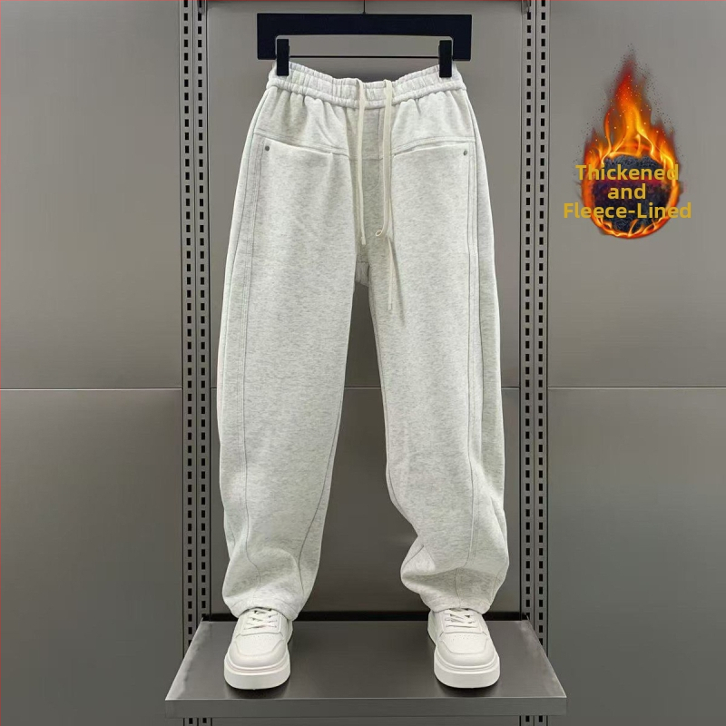 Egyenes szabású velveteen nadrág Cupro rostból, fleece belsővel, téli 2024