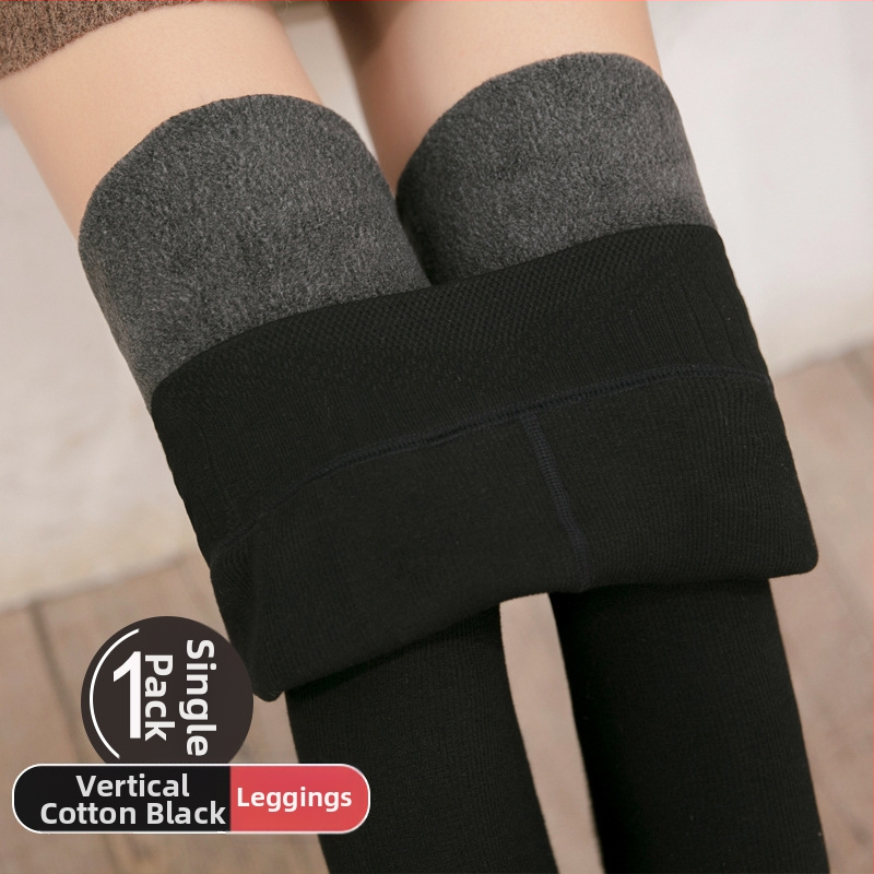 Sukpüksid fliisvoodriga, kõrge vöökohaga, puuvilla-elastaani segu, paksud ja soojad