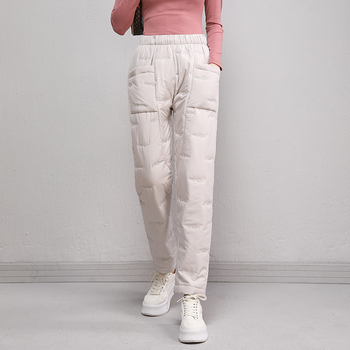 Női egyenes nadrágok, magas derekú, vastag meleg bélés, poliészter 90–95%, töltet 50–70% imitált selyem