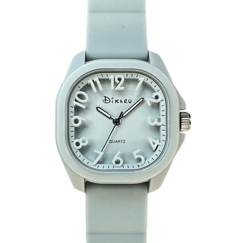 Unisex kvadratni sat, kvarcni mehanizam (Japan Seiko PC21), vodootpornost 30 m, kućište od PC-a, analogni prikaz