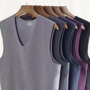 Derong vīriešu termālā veste, bez piedurknēm, flīsa odere, V kakla izgriezums, 181–200 g/m²