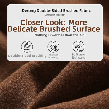 Derong vīriešu termālā veste, bez piedurknēm, flīsa odere, V kakla izgriezums, 181–200 g/m²