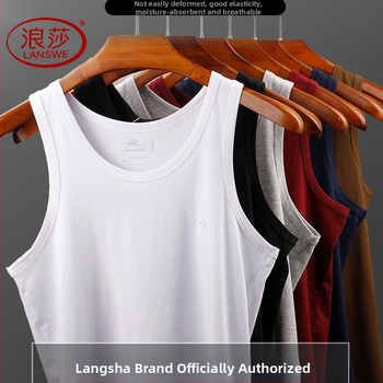 Langsha vīriešu vestes Y formas dizains, apaļš kakla izgriezums, visām sezonām, 95–100% spandekss