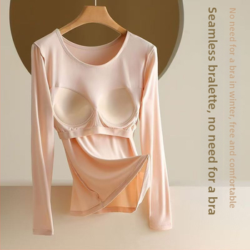 Garas piedurknēm bāzes slānis ar iekšējiem krūšu spilventiņiem, viskozes šķiedras vienkāršā paveidā, apkārt kaklam puloveris, piemērots visām sezonām, vidējā svara 181–200 g/m²