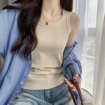 Ženski camisol top – Slim, sling stil, jedinstven uzorak, neodvojive naramenice, tkanina 95%+