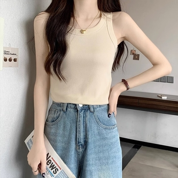 Ženski camisol top – Slim, sling stil, jedinstven uzorak, neodvojive naramenice, tkanina 95%+