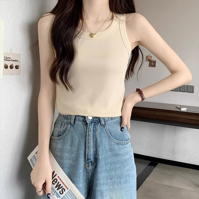 Ženski camisol top – Slim, sling stil, jedinstven uzorak, neodvojive naramenice, tkanina 95%+