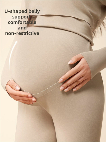 Grūtnieču un barošanas apģērbu komplekts – garas piedurknes, barošanas atvērums, poliesters 90–95% + spandex, ziemas izdevums 2025