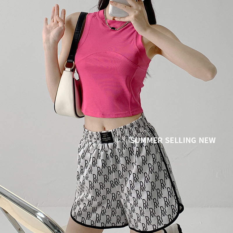 Ženski bezrukavni top u sling stilu – Slim fit (Pamuk 70–80%, Poliester <30%, Duljina 40–50 cm)